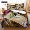 Beautiful  Flower Bedding Set Duvet Cover Set 3d Bedding Digital Printing Bed Linen Queen Size Bedding Set Fashion Designs