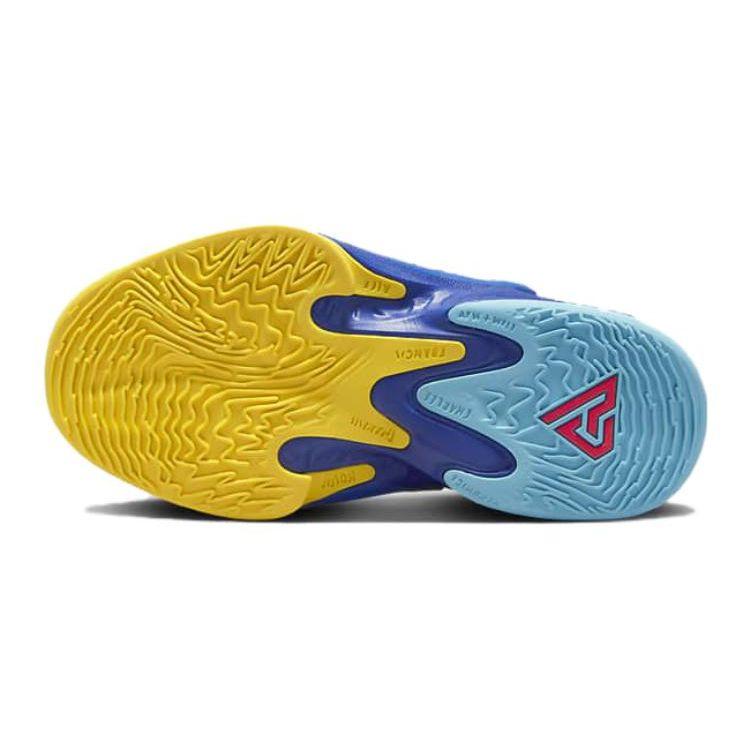 Nike Zoom Freak 4 SE PS Kaleidscope Детские кроссовки Синие Deep-Royal-Blue Opti-Yellow DV3016-400