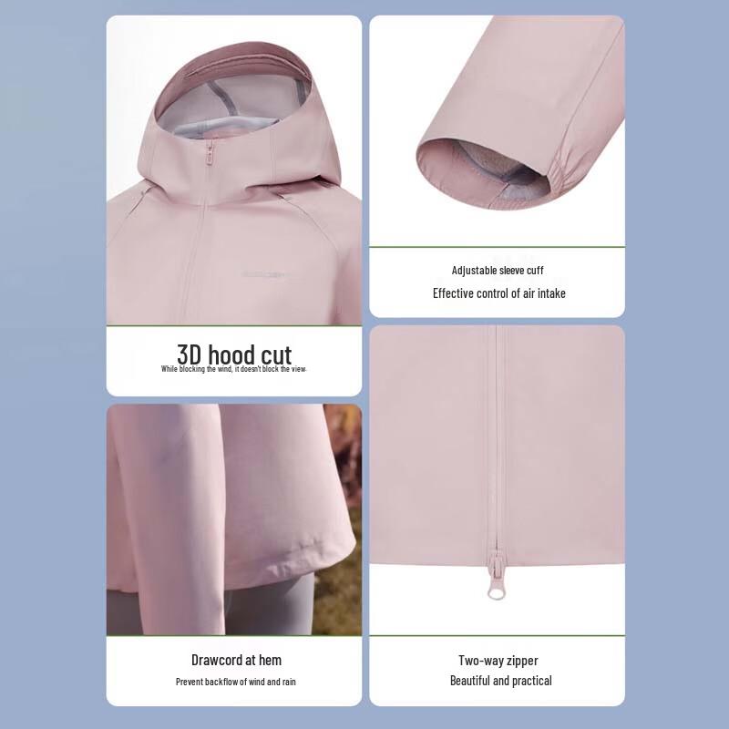 BOSIDENG Outdoor Versatile Hooded Windbreaker B250512212