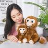 Simulated Little Monkey Doll Plush Toy Golden Monkey Big-Eyed Monkey Doll Children'S Soothing Rag Doll Birthday Gift