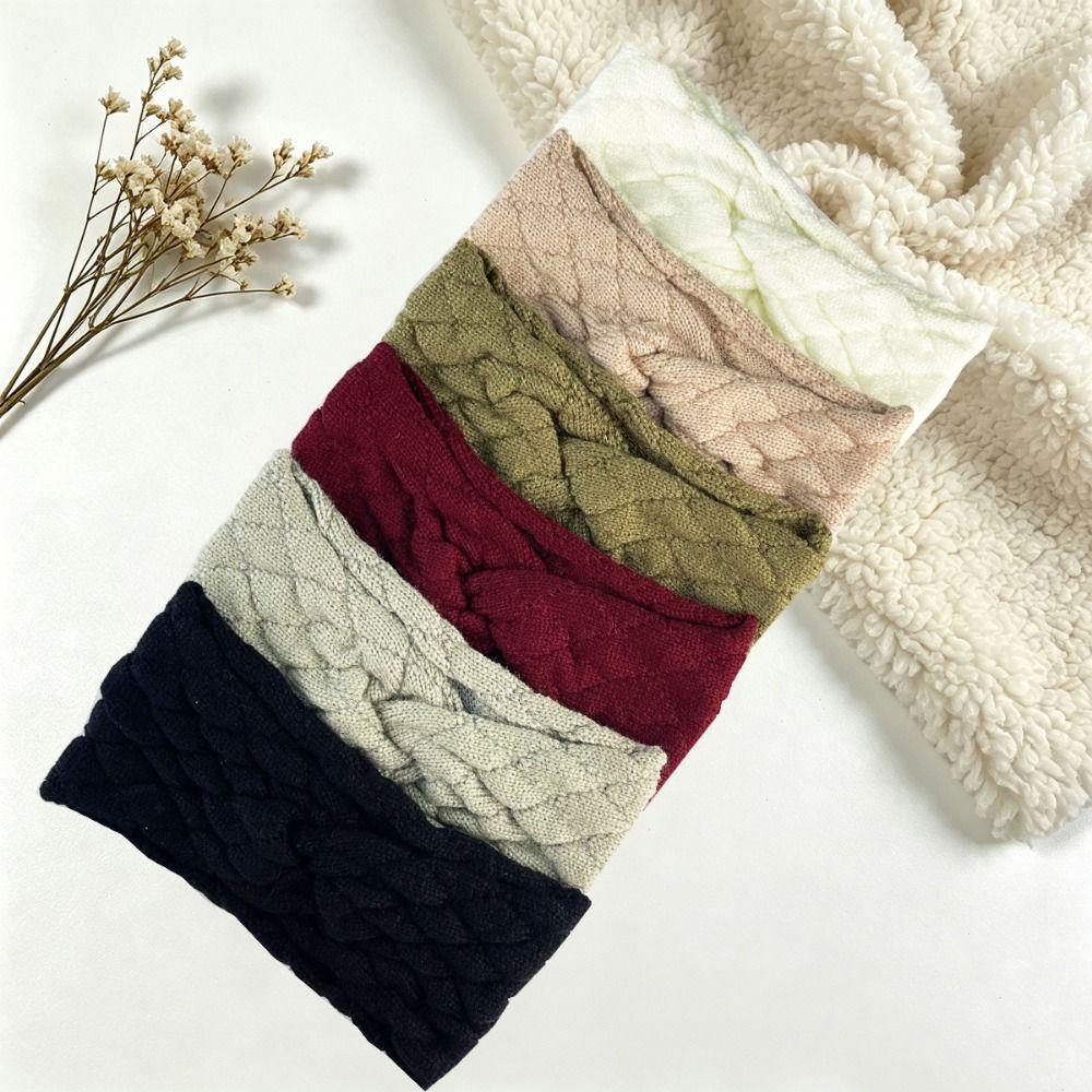 Twisted Front Ear Warmer Headband Cable Knit Turban Headband New Knitted Headband Winter Outfits