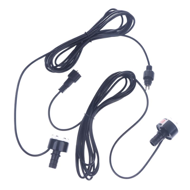 1 шт. Подводное 6-светодиодное кольцо для фонтана, пруда с рыбами, водного сада, адаптер переменного тока, теплый белый/белый, украшение для фонтана