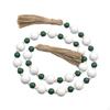 Wood Beads Garland Christmas Boho Decor Wall Hanging Xmas Bead for Table
