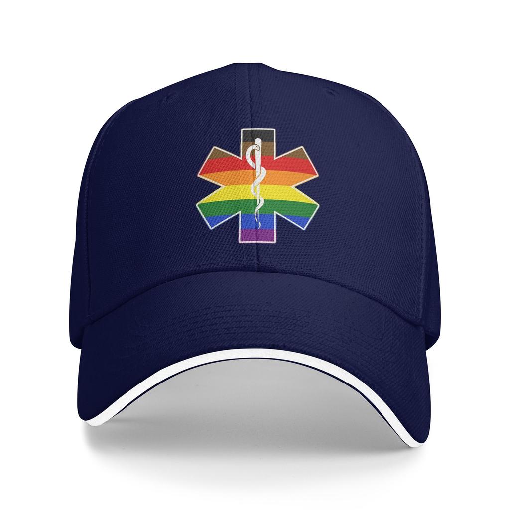 Star Of Life Philly Pride  Baseball Cap Healthcar Casual Couple WomenTrucker Hat Hot Sale Print Kpop Rock Baseball Caps Gift
