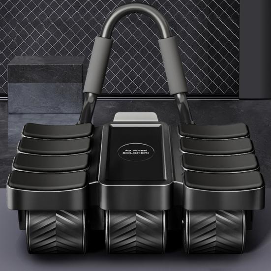 Ролик для пресса с автоматической поддержкой локтя для мужчин и женщин, 6 колес, тренажер для пресса, фитнес-оборудование