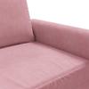 Vidaxl Sofa 3-Osobowa, Różowa, 180 Cm, Obita Aksamitem