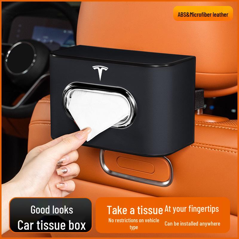Tesla Model Tissue Box for Armrest or Seat Back