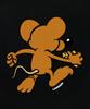 LAUGHER Футболка 'N' Run Mouse - Черная