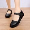Hot-selling Middle-aged and Elderly Mother Shoes Cowhide Women's Single Shoes Casual and Comfortable Four-season Single Shoes 2025 Direct Sales
