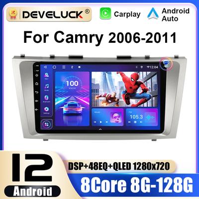 2 Din Android 12 автомобильное радио для Toyota Camry 7 XV 40 50 2006 - 2011 мультимедийный видеоплеер GPS 4G Carplay авто стерео головное устройство
