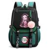 Anime Demon Slayer Backpack for Women Canvas Laptop Bag Back To Schoolbag for Teenager Girl Schoolbag Women Travel Bag Mochila