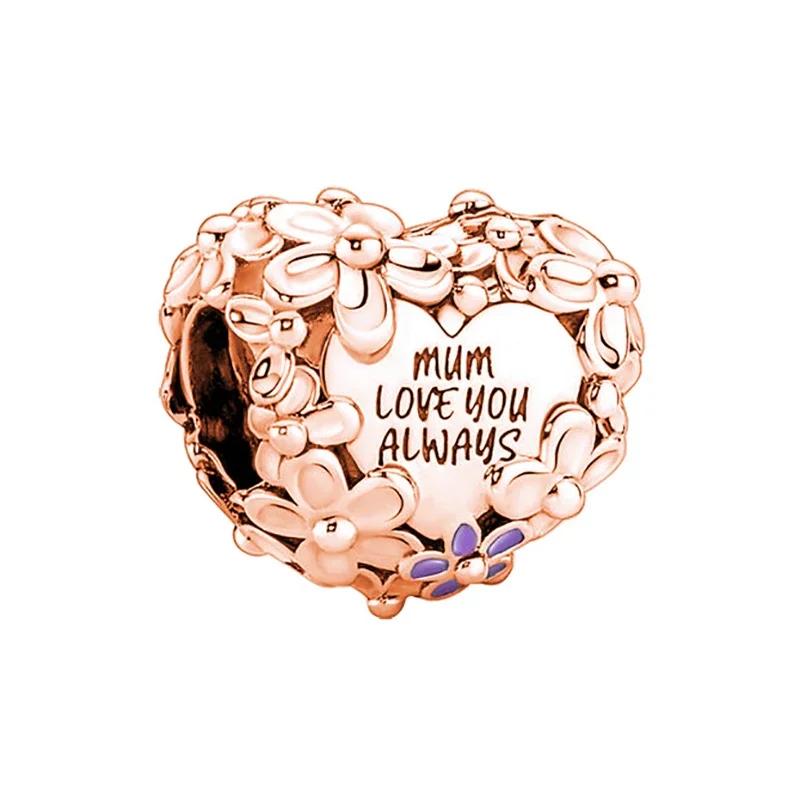 Новые бусины «Любовь, папа, бабушка, мама, сестра, лучшие друзья», подходят для браслета и браслета «сделай сам», для женщин, изготовление ювелирных изделий, Прямая поставка