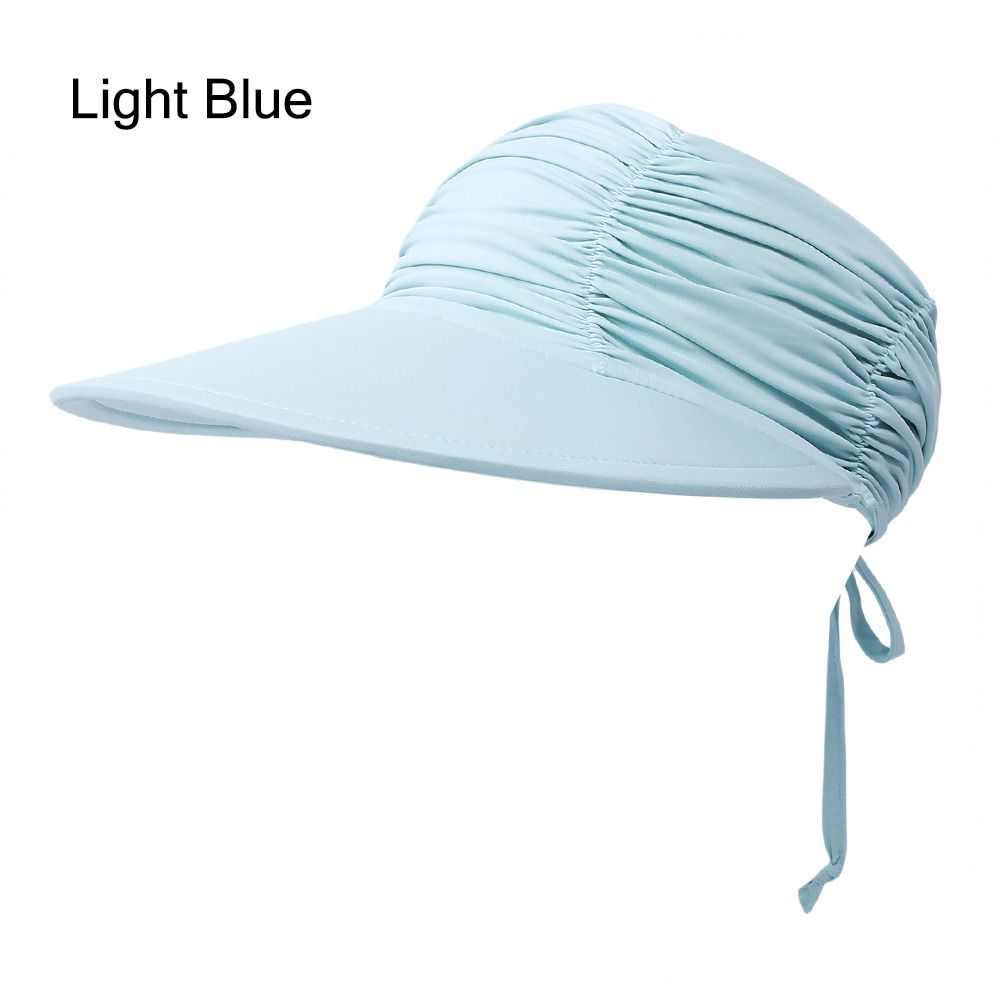 Wide Brim Sun Visor Hat UV Protection High Ponytails Visor Cap Trendy Empty Top for Women