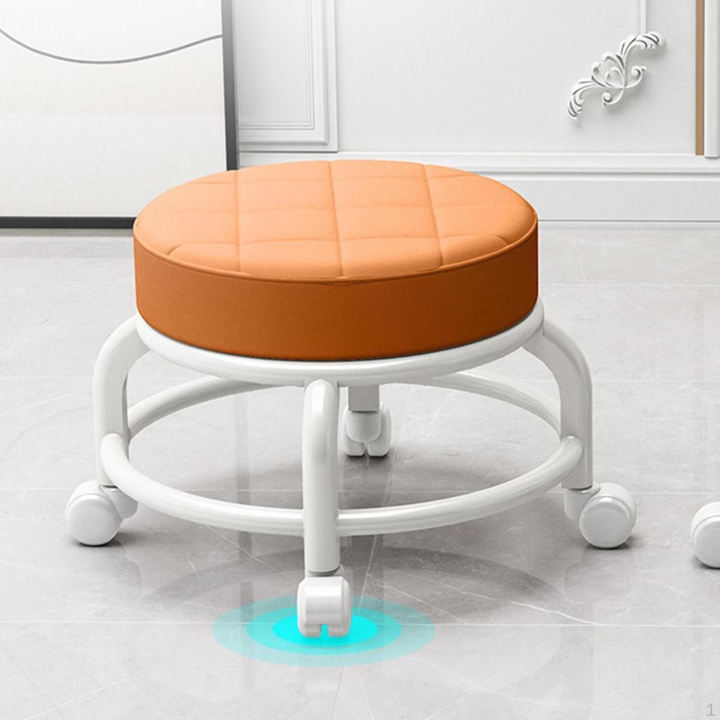 Compact and Durable Rolling Stool for Salon Garage Use