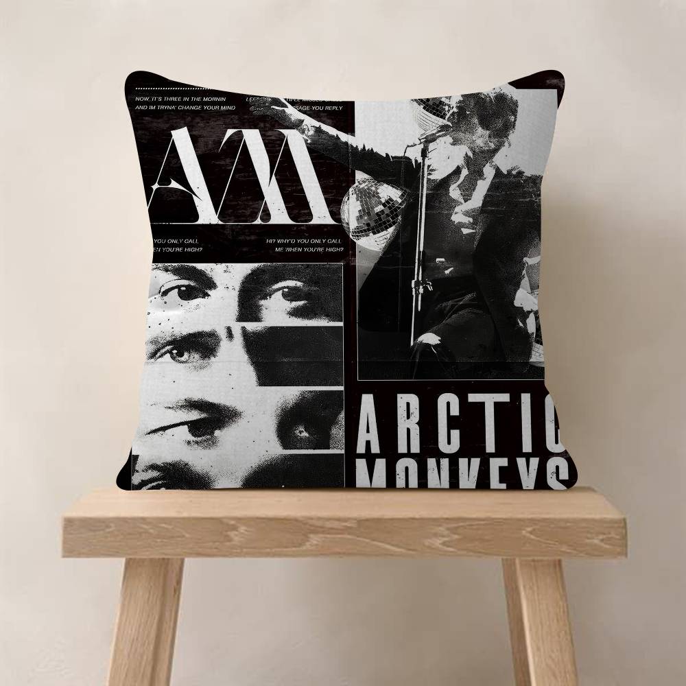Vintage Arctic Monkeys Rock Band Music Cushion Cover Decorative Pillow Sofa Home Decor Case Pillow Cases