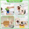 Leezmark 6 Pcs Jar Opener, Rubber Jar Grippers Multi-function Silicone Jar Gripper Pads Bottle Lid Opener Jar Openers for Seniors with Arthritis Weak