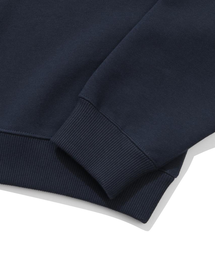COVERNAT WOMAN Cooper Logo Lining Sweatshirt Navy