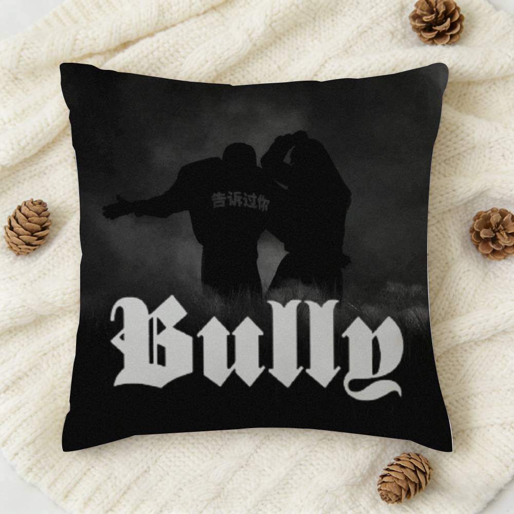 KKanye YE West BULLY Doublesided Printed Square Decorative Cushion Cover for Sofa Living Room Home Decor
