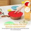 5pcs Reusable Universal Silicone Leak Proof Fresh-keeping Lid Easy Sealer Bowl Can Pan Pot Anti Overflow Cover Kitchen Cookware