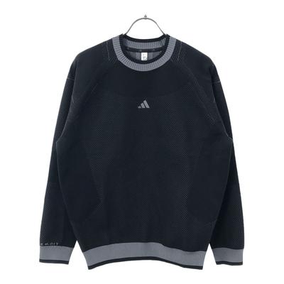 Неиспользованный трикотажный пуловер с вышивкой логотипа adidas, длинным рукавом и биркой Женский Б/У