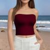 Crop Tops For Women Sexy Cami Tank Summer Tube Sleeveless Solid Camisole Shirt Vest
