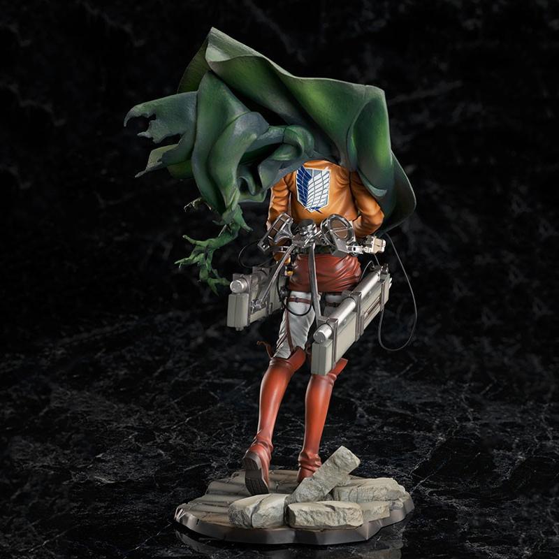 26 см аниме статуя атака на титанов стоящая фигурка из ПВХ Levi коллекция модель игрушки подарки