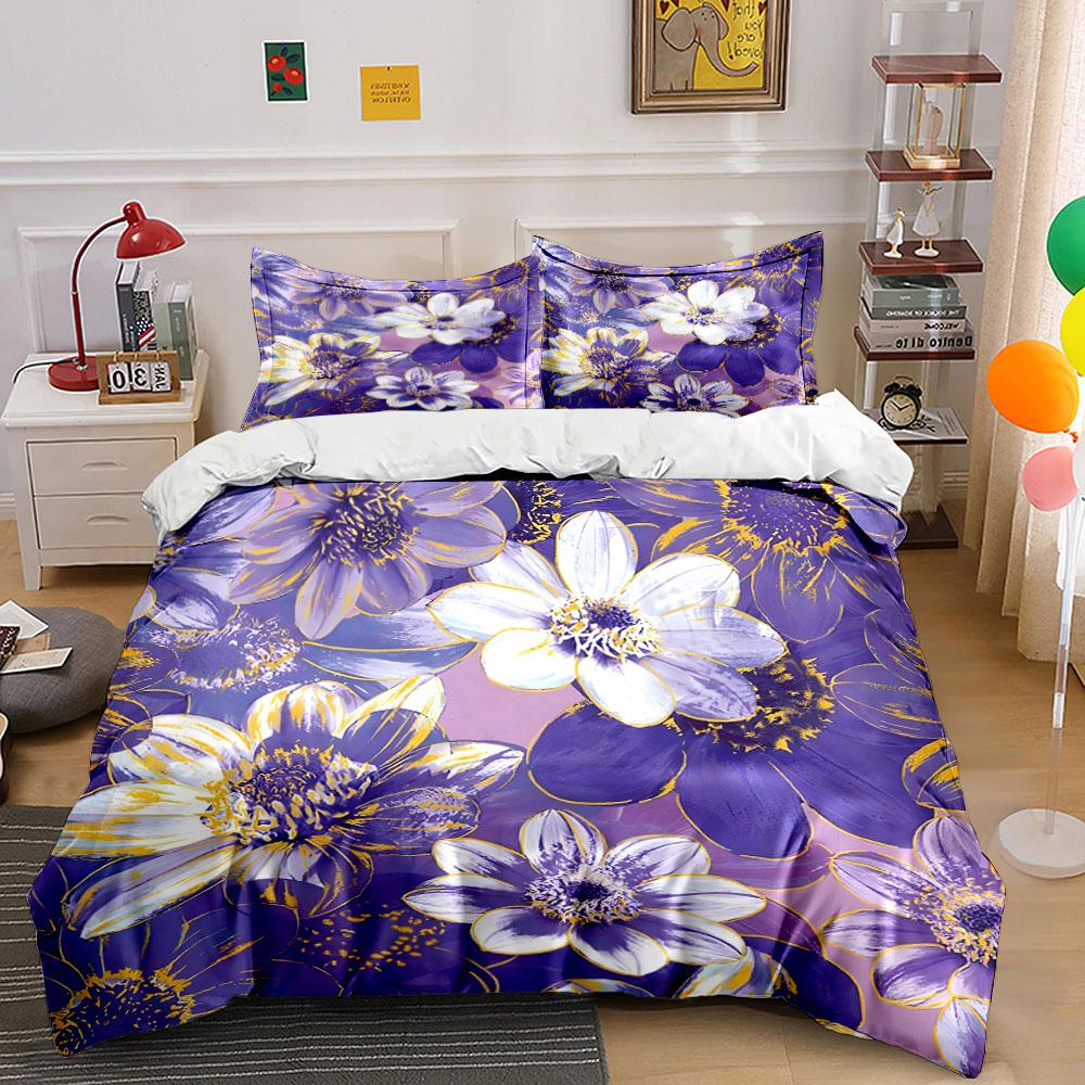Blooming twilight elegance. Bedding sets Duvet covers Pillowcases(1* Duvet Cover 2* Pillowcases without duvet insert)