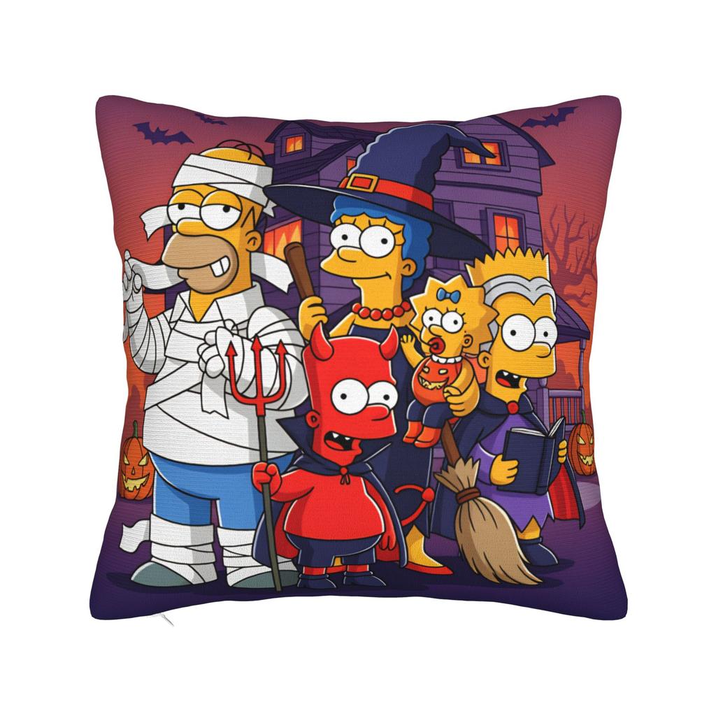 Pillow Case Funny SSimpsons The Scream Parody Custom Pillow Cover For Wedding Party Home Decor Vintage Pillowcases