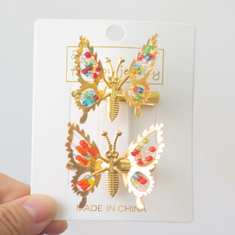 Заколка для волос «Крылья бабочки» для девочек - Новый корейский стиль, аксессуар для простых причесок