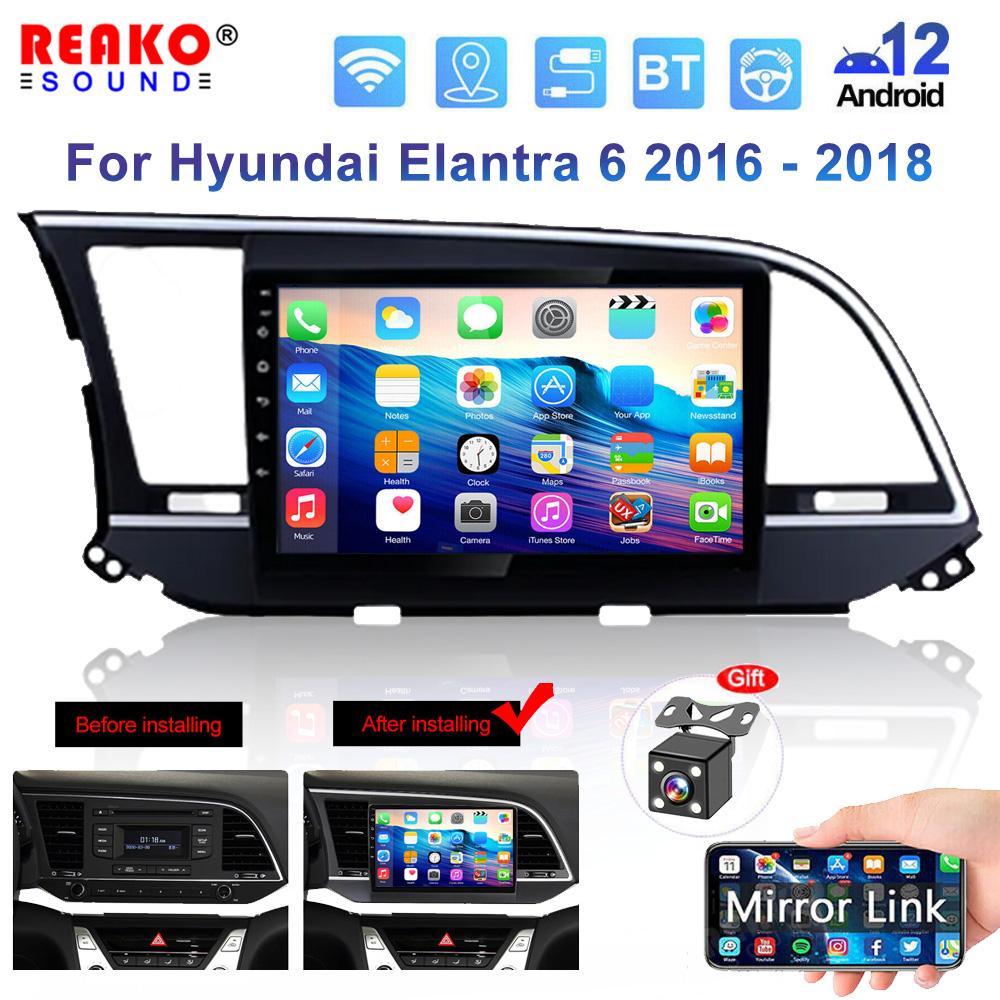 Автомобильный радиоприемник REAKOSOUND 2 Din Android 10, мультимедийный видеоплеер для Hyundai Elantra 2019, GPS-навигация, 2din Carplay, авто стерео
