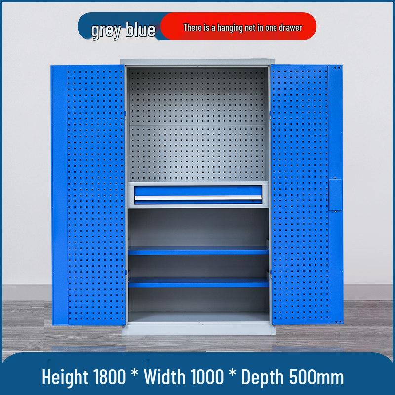 Heavy-Duty Double Door Tool Storage Cabinet for Auto Repair Shop