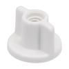 Пластиковая гайка-барашек 6 мм, сменная, для нижней части сиденья унитаза - 2 шт., белая, крепежная гайка, совместима с винтами 6 мм, размер 2,5 см