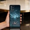 Новый Водный Сон Арт Мягкий Силиконовый Черный Чехол для Телефона Для Samsung Galaxy A73,A72,A71,A70,A53,A52,A51