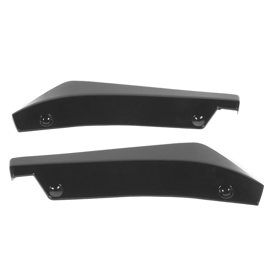 2pcs Rear Bumper Lip Diffuser Spoiler Anti Scratch Protector Glossy Black Universal for Car
