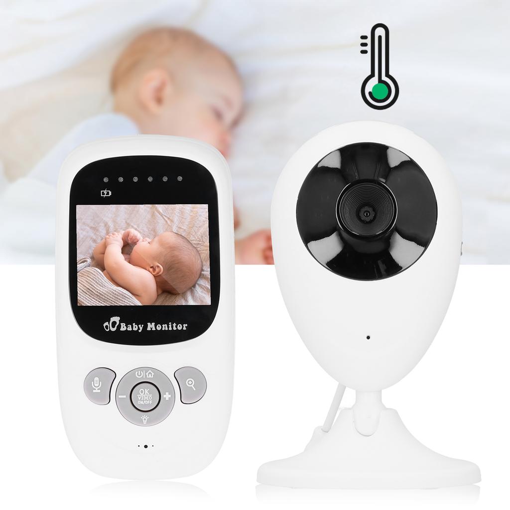 2.4G Wireless Baby Monitor Camera Infrared Night Vision 2-Way Audio Temperature Alarm
