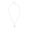 Vivienne Westwood Mini Bas Relief Saturn Necklace Unisex necklace Silver White 6302008602P444