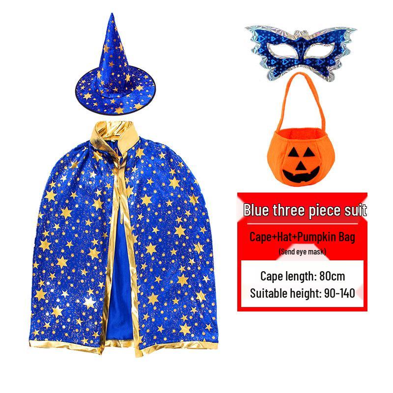 Kids' Halloween Capes: Witch & Wizard Cosplay Costumes