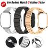 Металлический ремешок с застежкой+чехол для Redmi Watch 3 Active миланский браслет для Redmi Watch 3 Lite ремешок+защитный чехол аксессуары для часов