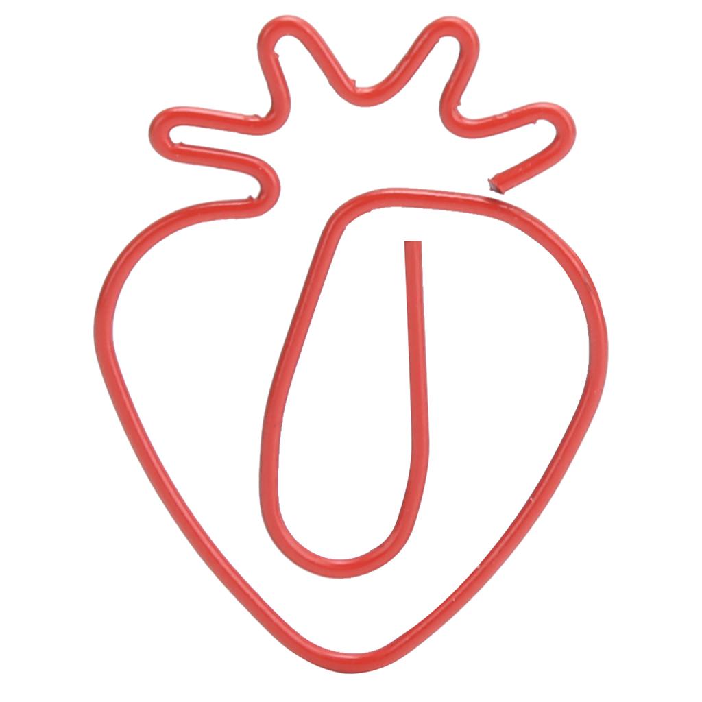 30 шт. скрепок мини милые клубничные закладки планировщик зажим булавка канцелярские принадлежности школьные подарки