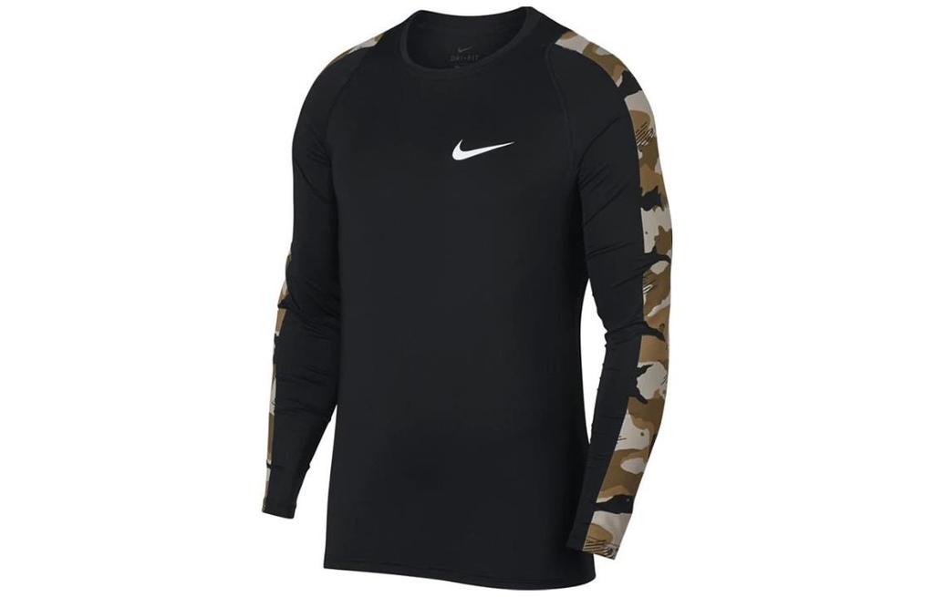 Nike T Shirts Men's Black Crew Neck Moderate AQ1207-010