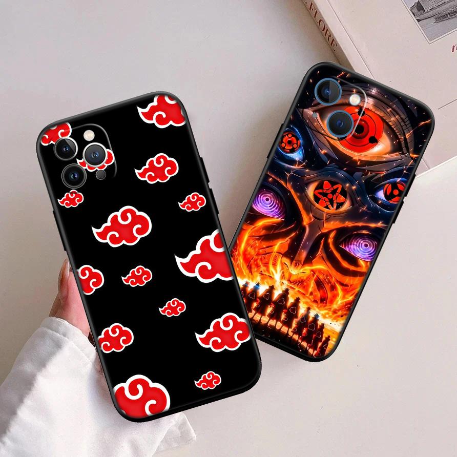 RA1 Anime Akatsuki NARUTO Phone Case for Samsung Galaxy S20 S21 S22 Ultra FE + Plus A21S A22 A24 A25 A26 A30 A30S A31