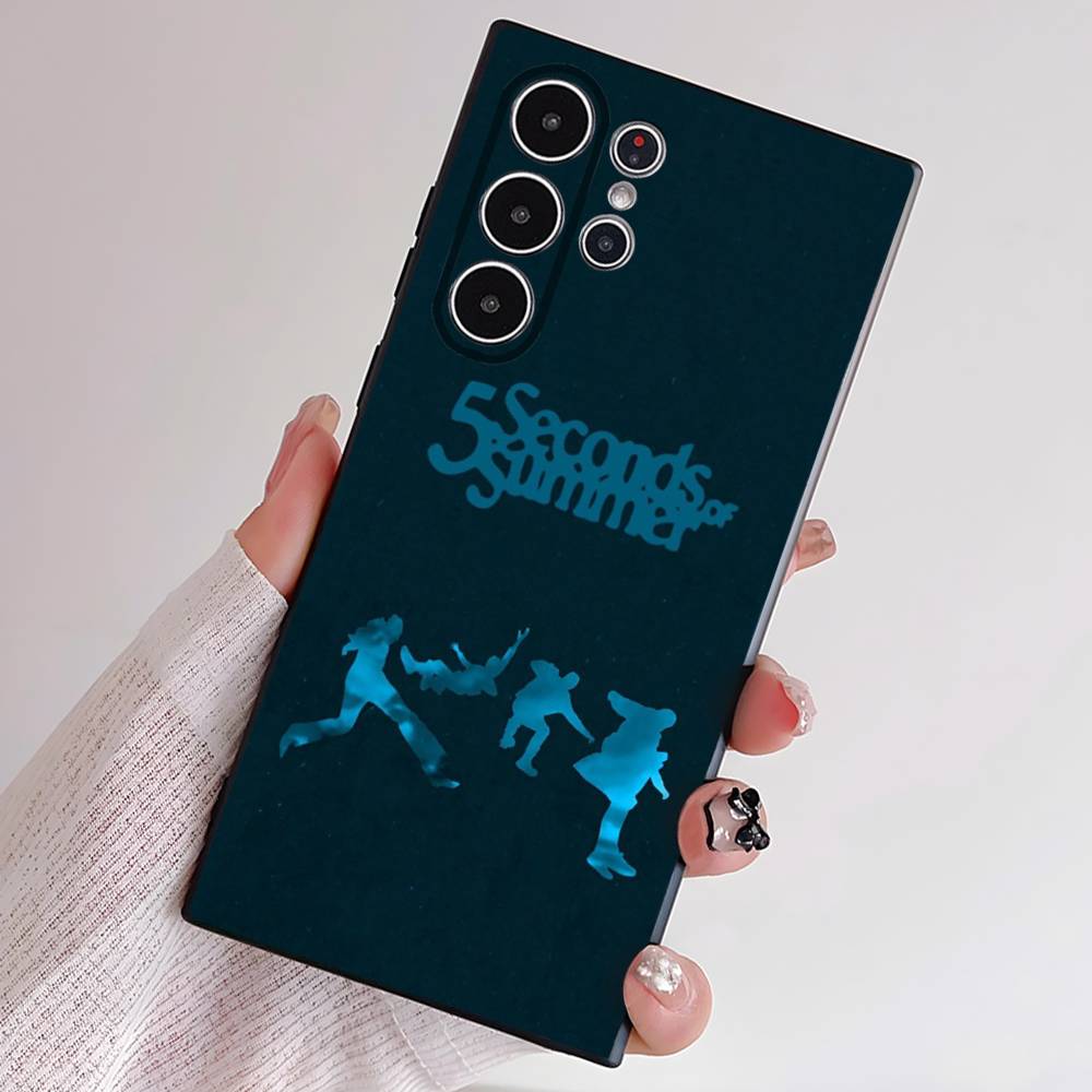 Чехол для телефона 5SOS Seconds-of-Summers для Samsung Серии S S21 S22 S23 S24 S25 FE Plus Ultra, Мягкий ТПУ, Дружелюбный к Коже Чехол
