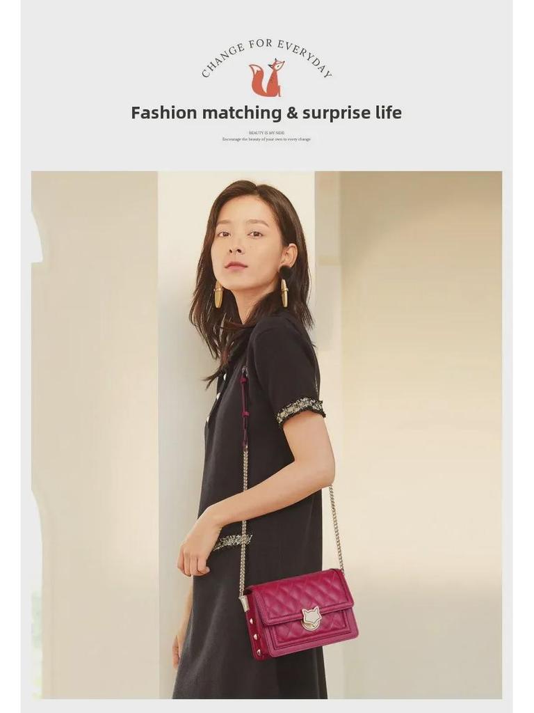 2024 Новая Мода Женская Сумка Кроссбоди с Цепочкой и Черными Бриллиантами - Продвинутый Стиль для Поездок