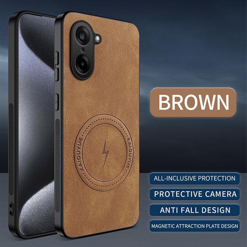 Для OnePlus Nord CE 5/Nord 5/Nord 3/1+ Nord5 Чехол Простой Стильный Магнитная Присоска Роскошная Кожаная Кожаная Анти-падение Защитная Крышка