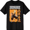 Истребитель демонов Зеницу Агацума Футболка мужская черная с коротким рукавом и круглым вырезом