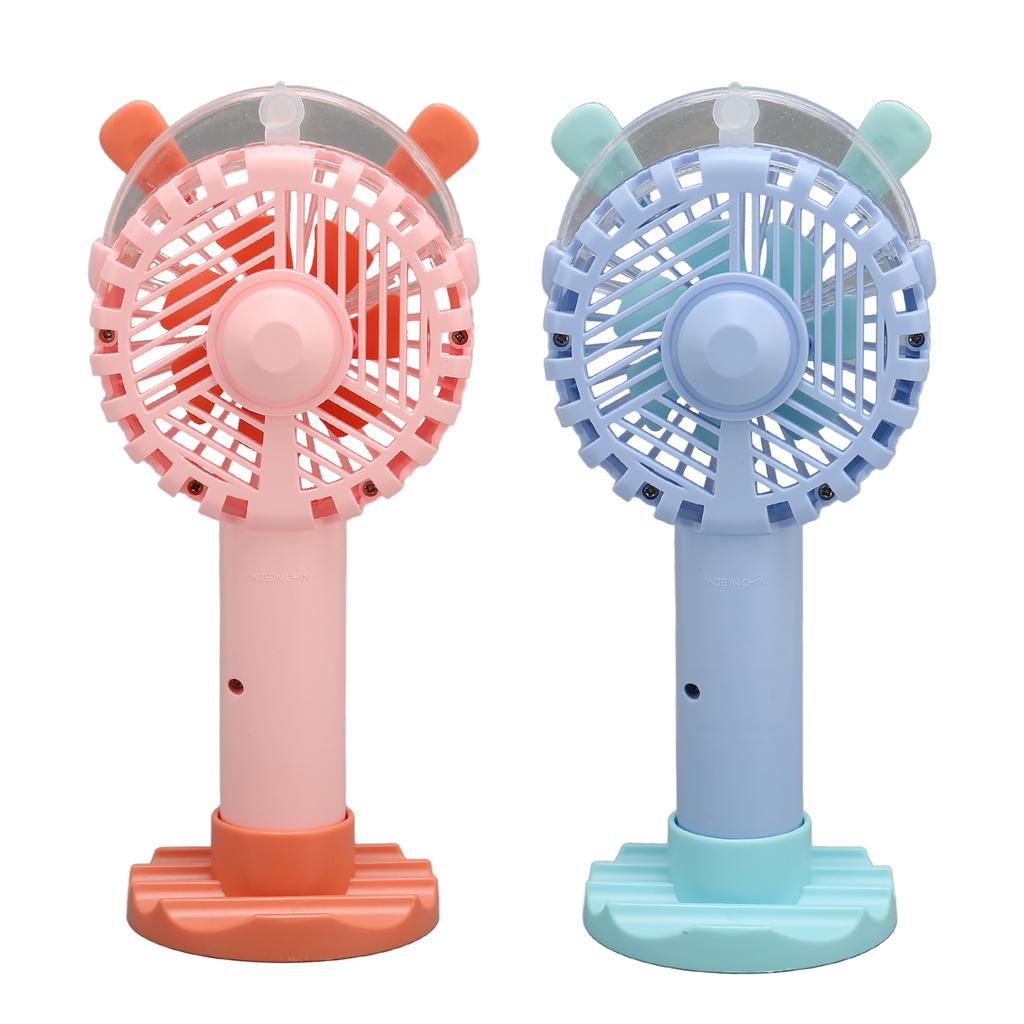 Ручной вентилятор с автоматическим распылением, USB-зарядкой, гуманизированной конструкцией решетки, низким уровнем шума, 3 скоростями, портативный вентилятор