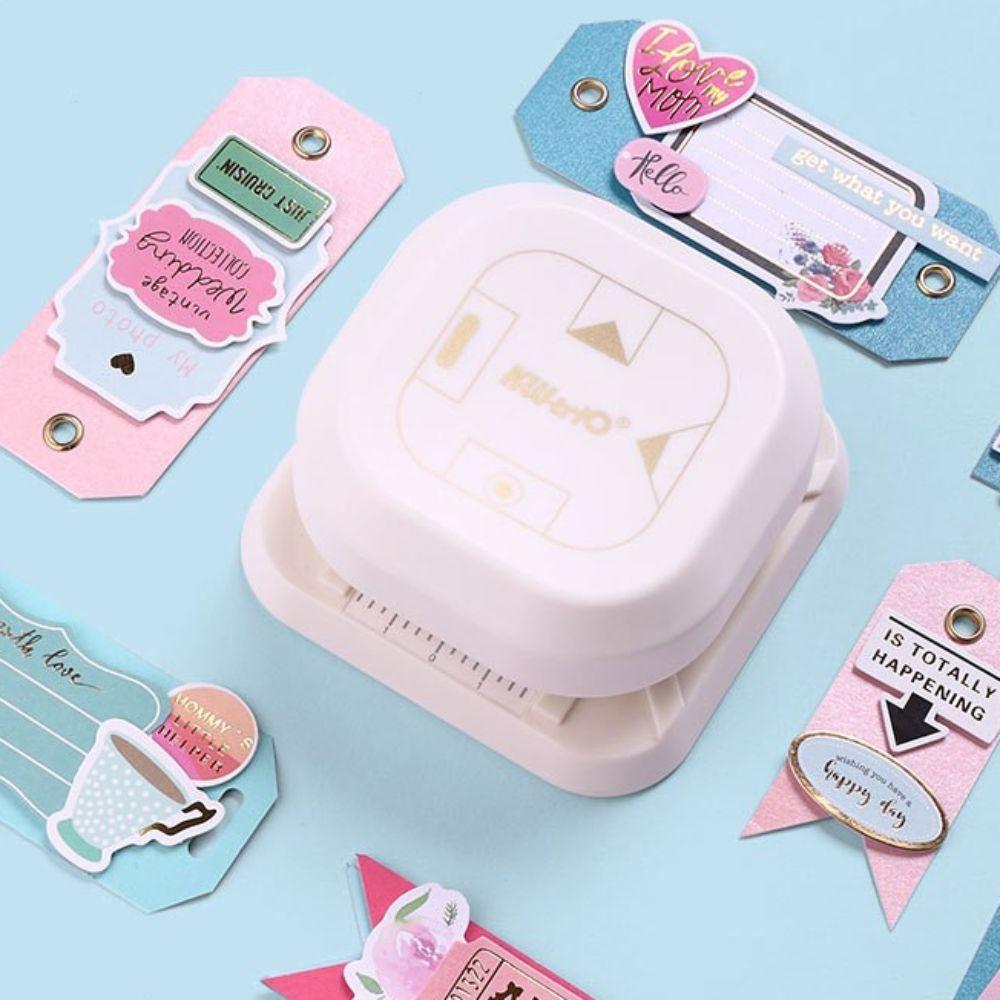 Binding Embossing Tool Punching Mini Paper Punch Mini DIY Paper Puncher School Office Supply