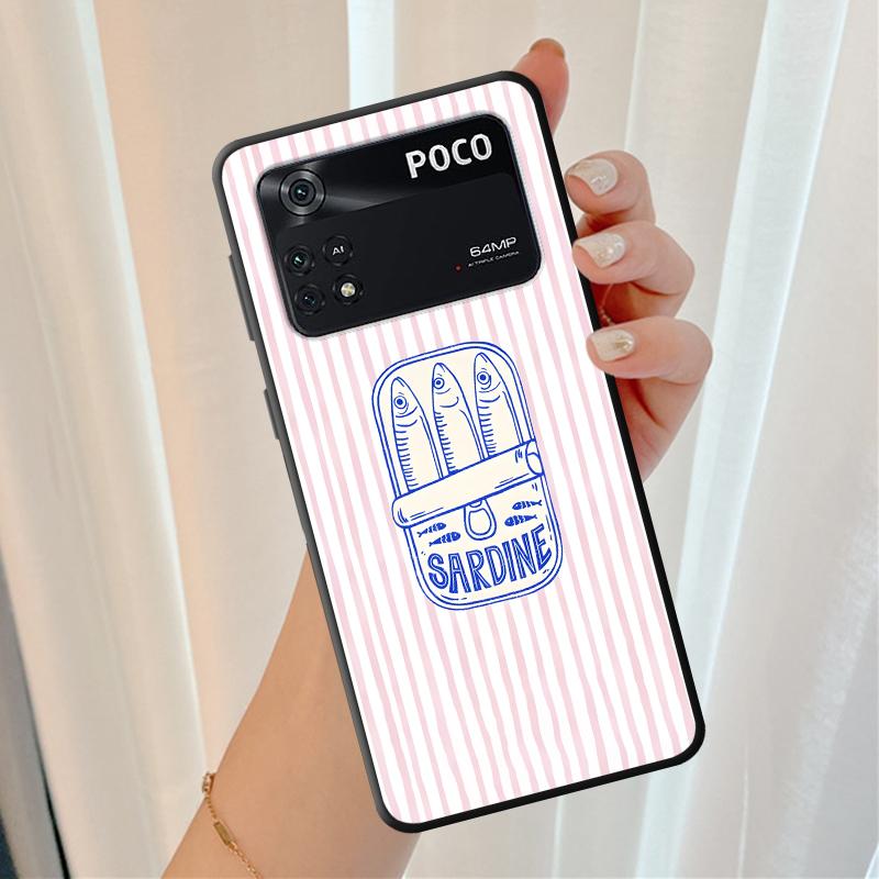 Мультяшный креативный чехол-рыбка для Xiaomi Poco F8 C71 F1 C50 F3 C61 C75 M3 M4 M7 Pro X3 X4 X5 X7 Pro M5 Funda Чехол для телефона