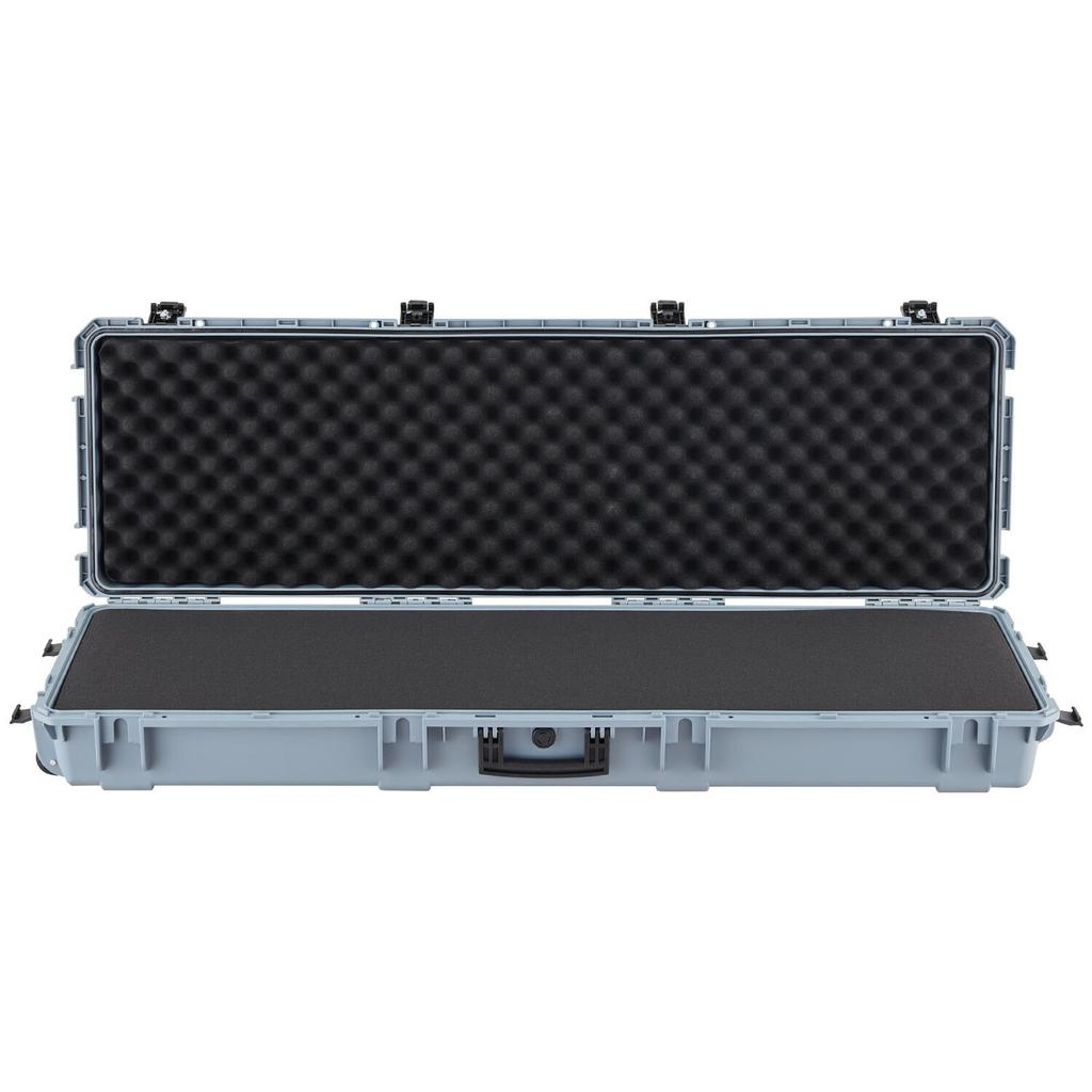 Hard Rifle Case, Lockable Rifle Case with Pre-cut Foams, 1320 mm Gun Storage with Wheels, Heavy Duty IP67 Waterproof & Dustproof Pistol Storage Cases