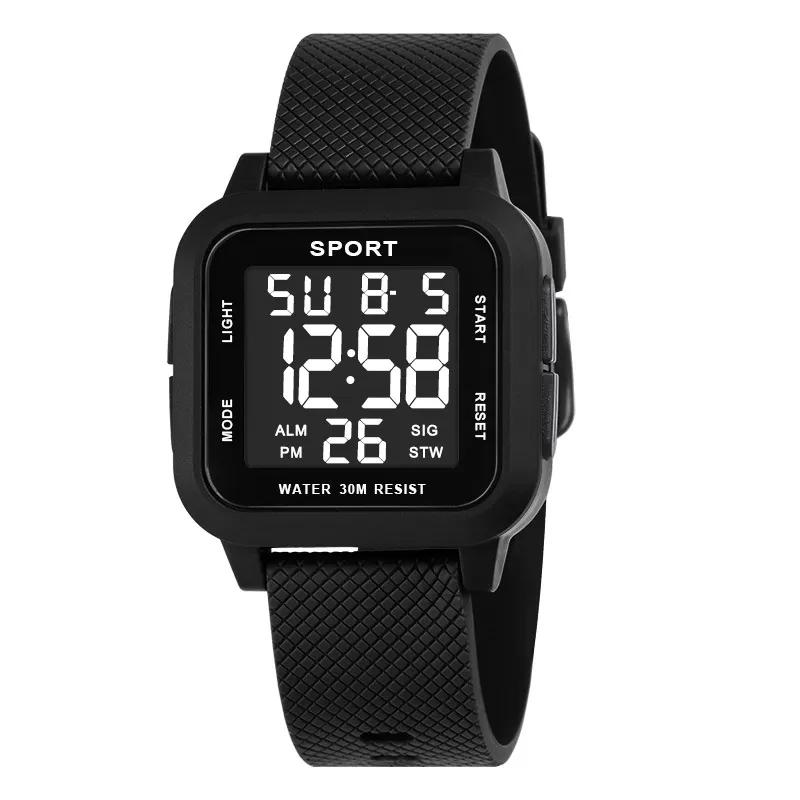 Sports Watch Men Digital Alarm Chrono Clock Waterproof Military Watches LED Electronic Wristwatch